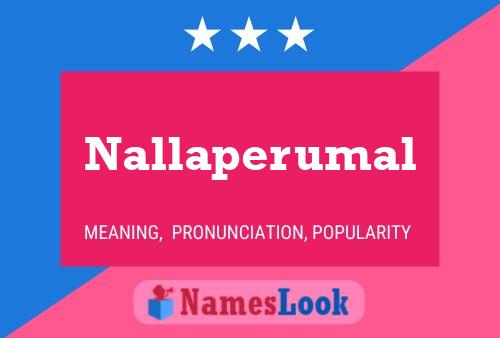 ملصق اسم Nallaperumal