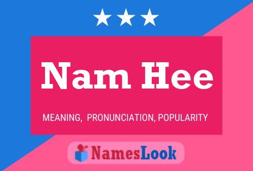 ملصق اسم Nam Hee