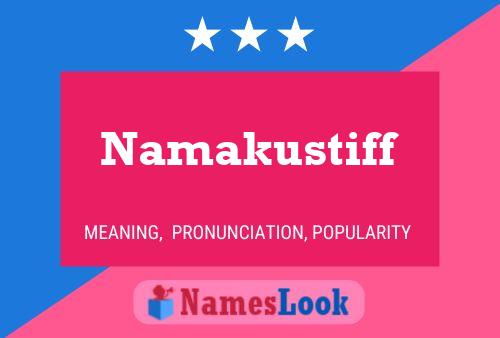 ملصق اسم Namakustiff