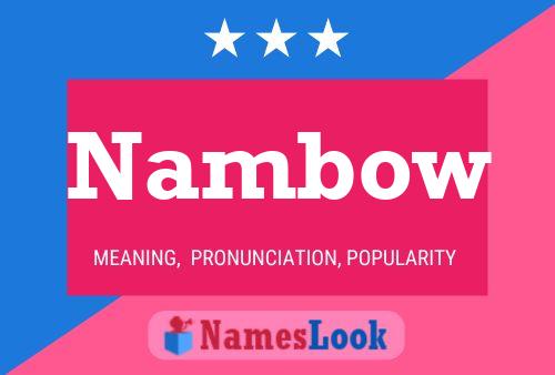 ملصق اسم Nambow