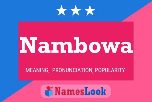 ملصق اسم Nambowa