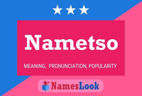 ملصق اسم Nametso