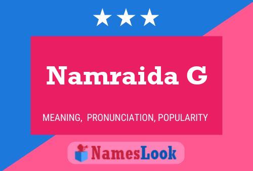 ملصق اسم Namraida G