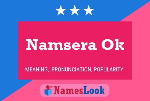 ملصق اسم Namsera Ok