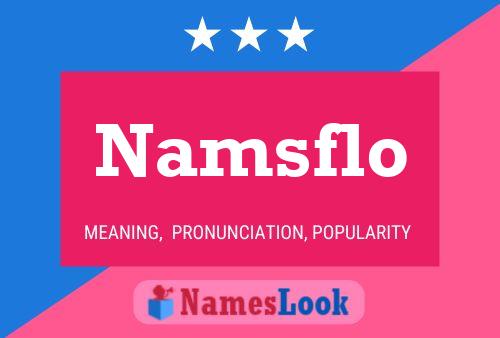 ملصق اسم Namsflo