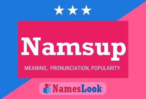 ملصق اسم Namsup