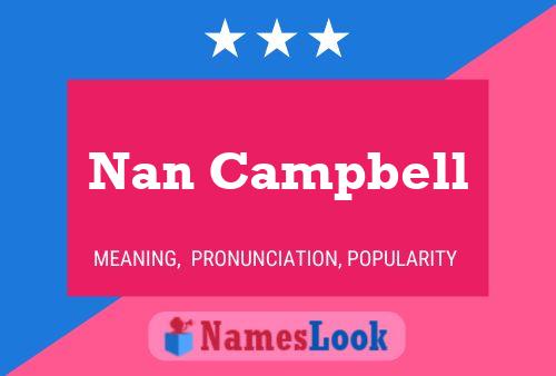 ملصق اسم Nan Campbell