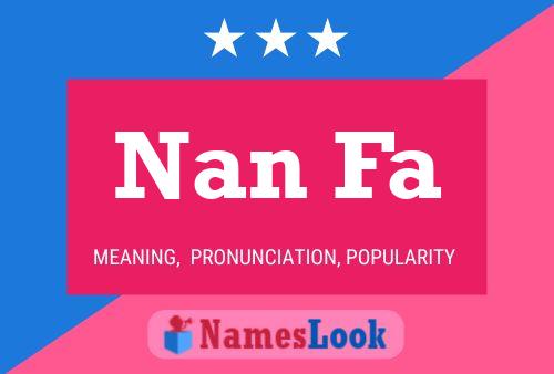 ملصق اسم Nan Fa