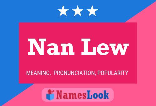 ملصق اسم Nan Lew