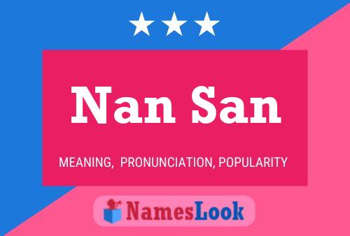 ملصق اسم Nan San