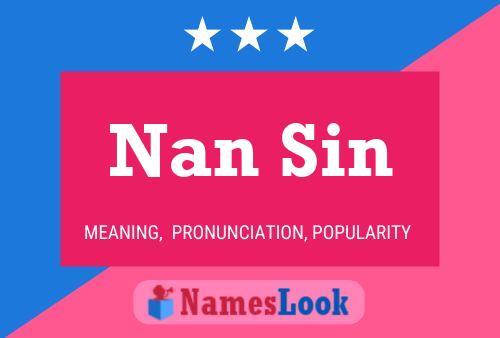 ملصق اسم Nan Sin