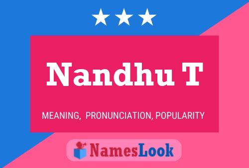 ملصق اسم Nandhu T