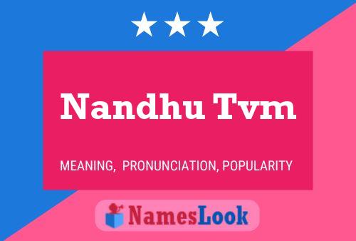 ملصق اسم Nandhu Tvm