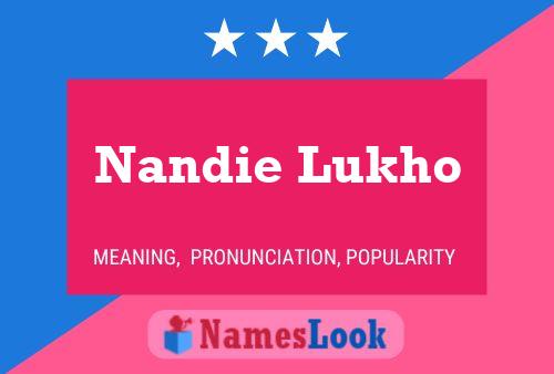 ملصق اسم Nandie Lukho