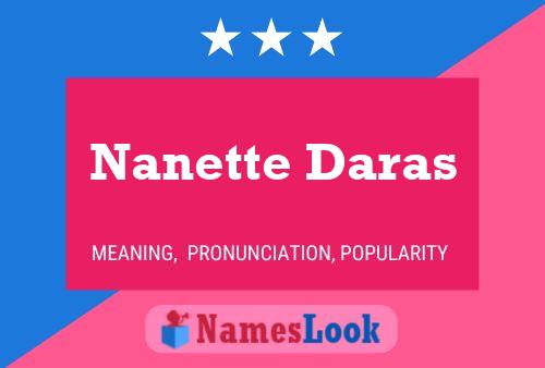 ملصق اسم Nanette Daras