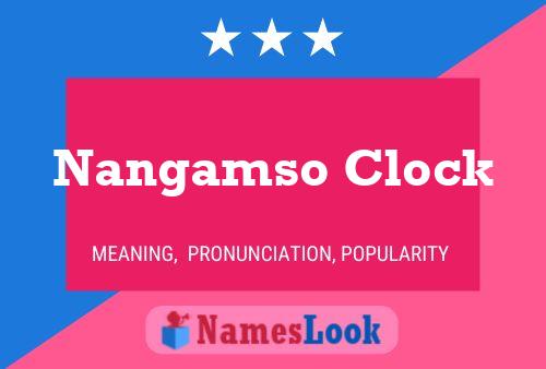 ملصق اسم Nangamso Clock