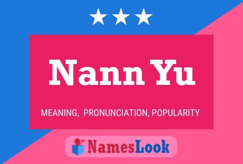 ملصق اسم Nann Yu