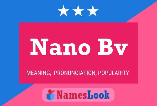 ملصق اسم Nano Bv