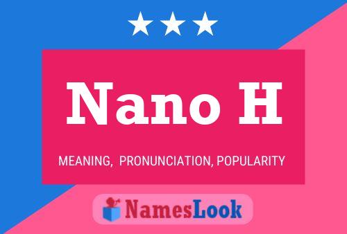 ملصق اسم Nano H