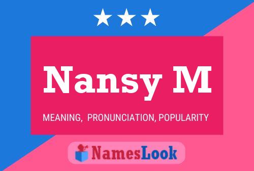 ملصق اسم Nansy M