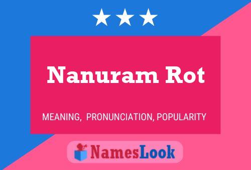 ملصق اسم Nanuram Rot