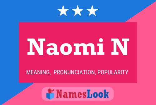 ملصق اسم Naomi N