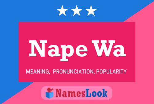 ملصق اسم Nape Wa