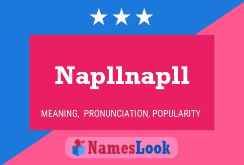 ملصق اسم Napllnapll