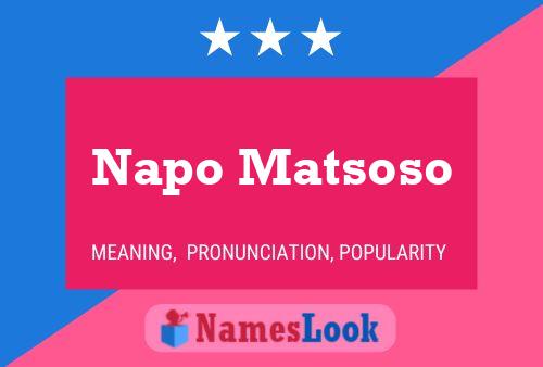 ملصق اسم Napo Matsoso