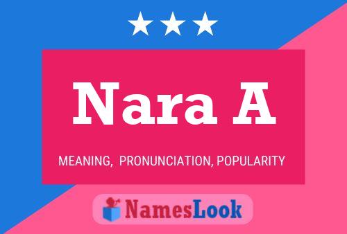 ملصق اسم Nara A