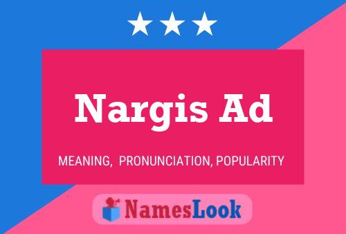 ملصق اسم Nargis Ad