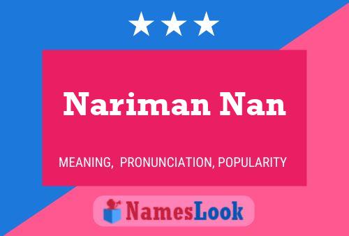 ملصق اسم Nariman Nan