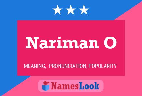 ملصق اسم Nariman O