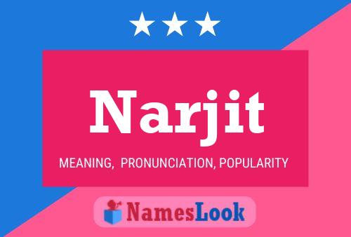 ملصق اسم Narjit