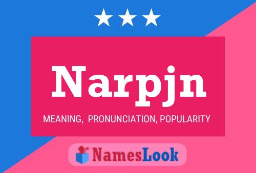 ملصق اسم Narpjn