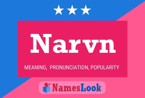 ملصق اسم Narvn