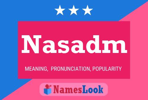 ملصق اسم Nasadm