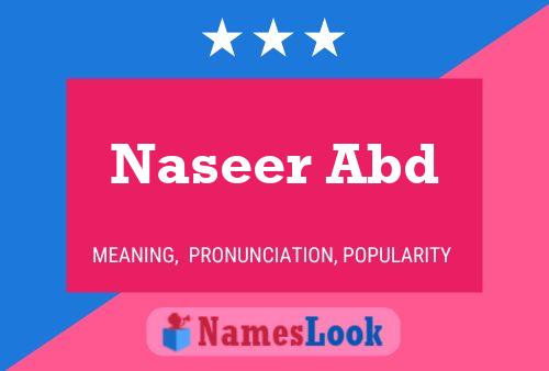 ملصق اسم Naseer Abd