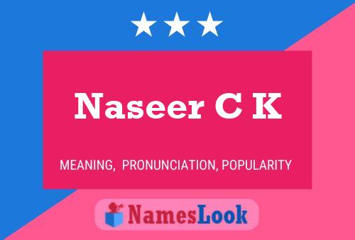 ملصق اسم Naseer C K