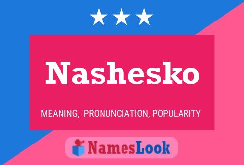 ملصق اسم Nashesko