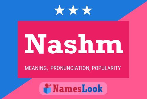 ملصق اسم Nashm