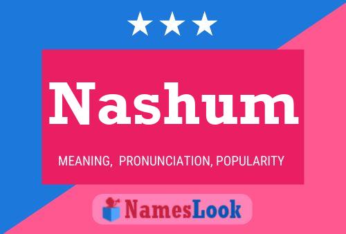 ملصق اسم Nashum