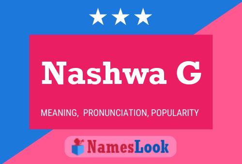 ملصق اسم Nashwa G