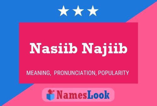 ملصق اسم Nasiib Najiib