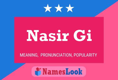 ملصق اسم Nasir Gi