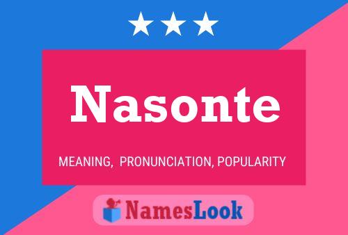 ملصق اسم Nasonte