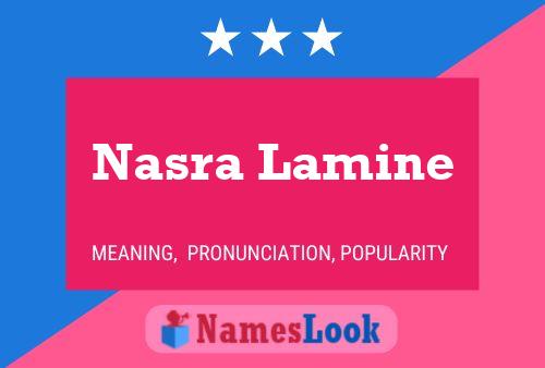 ملصق اسم Nasra Lamine