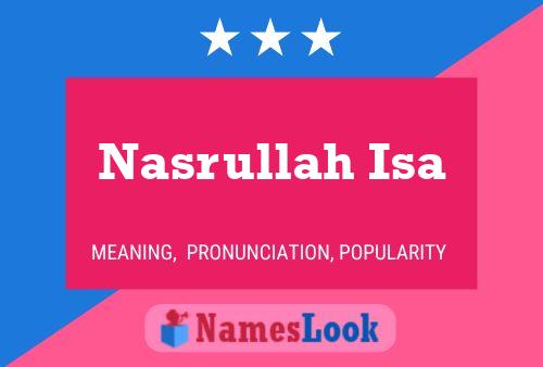 ملصق اسم Nasrullah Isa