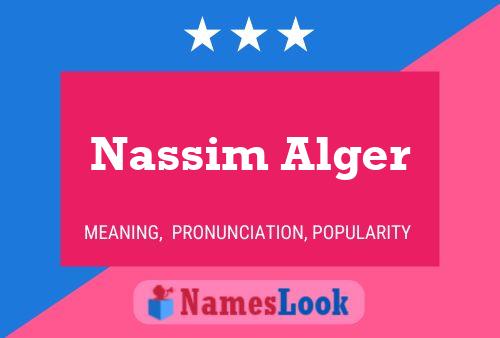 ملصق اسم Nassim Alger