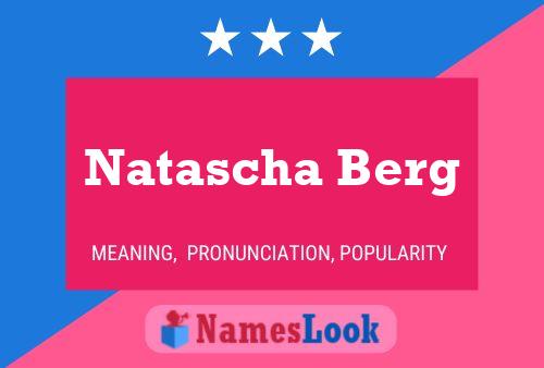 ملصق اسم Natascha Berg